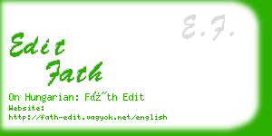 edit fath business card